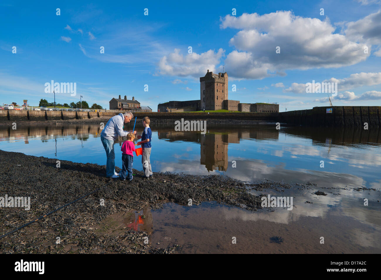 Broughty Ferry Castle, River Tay, Dundee, Scotland, UK Stock Photo