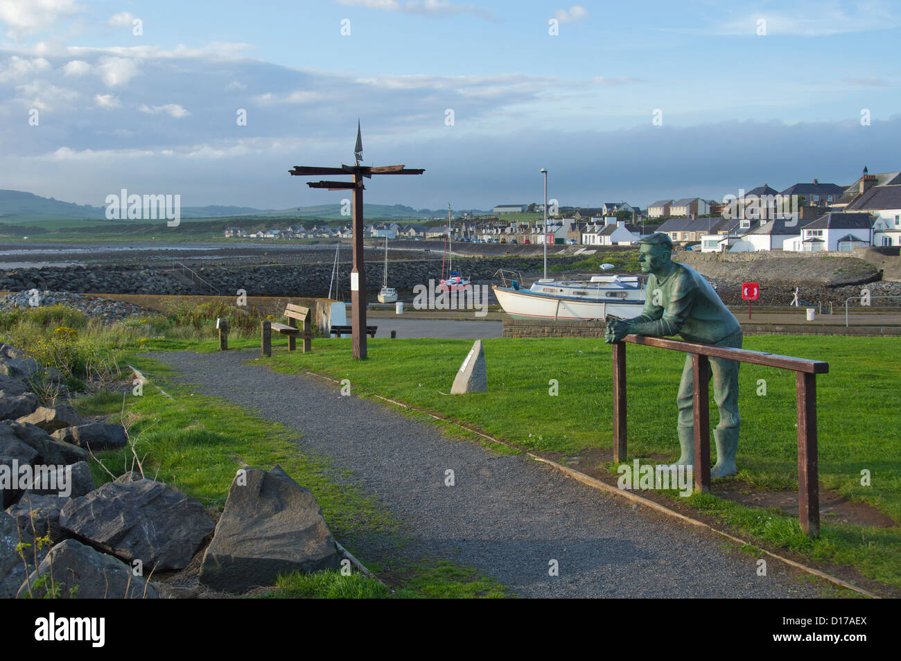 Port William harbour, the machars, Wigtownshire, Luce Bay, Scotland ...