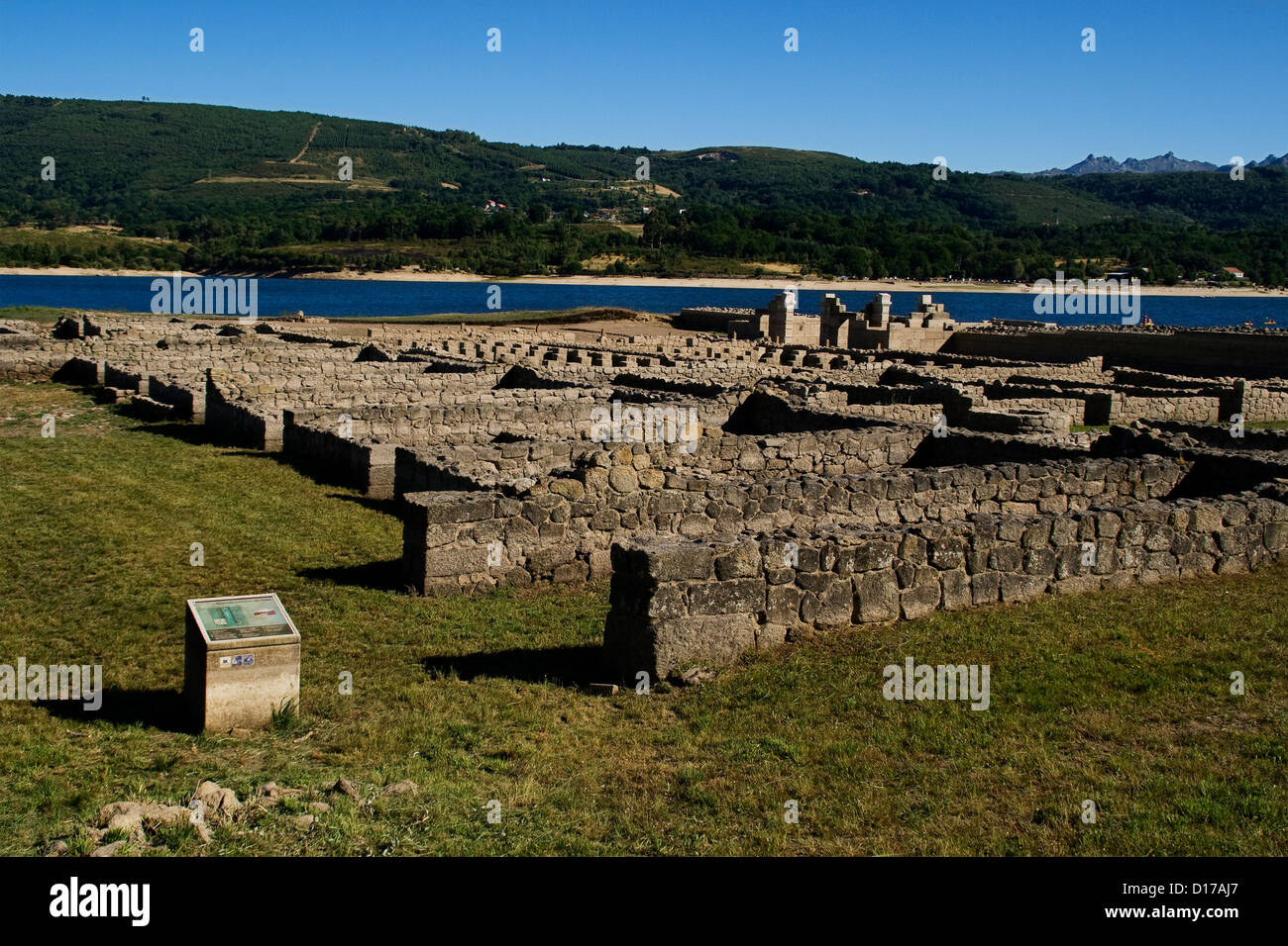 Spain Galicia Bande Aqvis qverqvennis Archeology Roman Camp Stock Photo