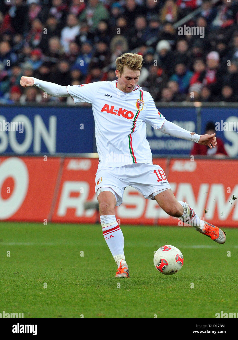 Maillot FC Augsburg Domicile 2012-13 – Jako – #18 Callsen-Bracker – Taille L – Porté ? (occasion)