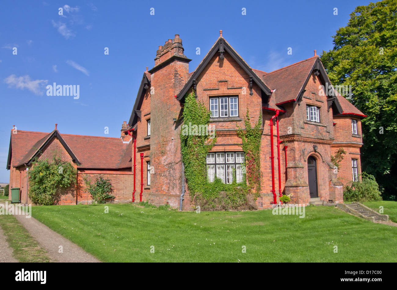 Estate house Sledmere Yorkshire Wolds Stock Photo