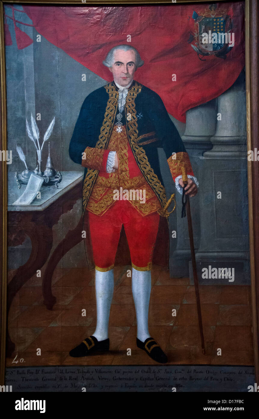 Francisco Gil de Taboada 1736-1809 Viceroy of Perú 1790-1796 Stock Photo