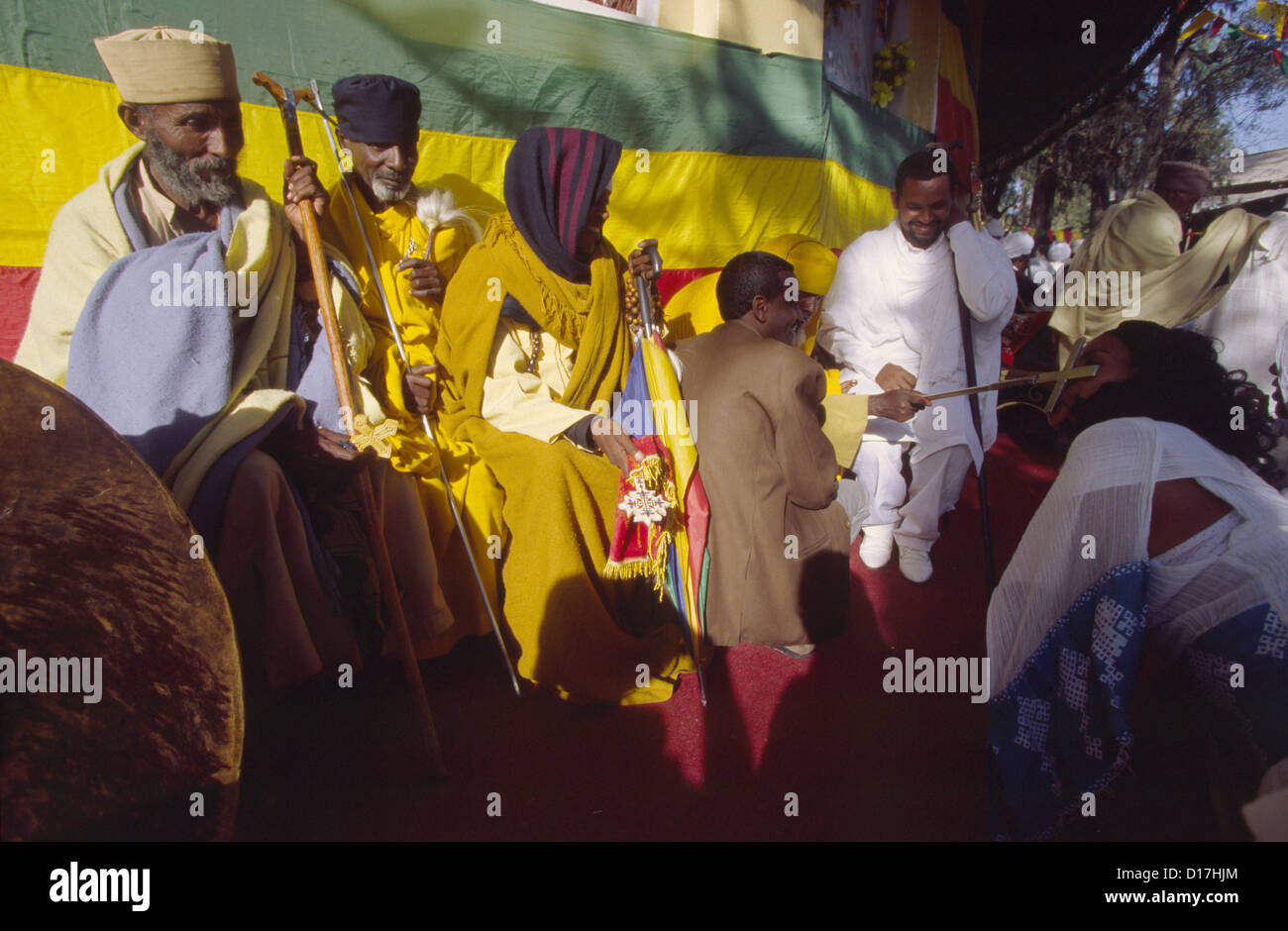Gondar, the celebration of Timkat (Epiphany) Ethiopia,Africa Stock Photo