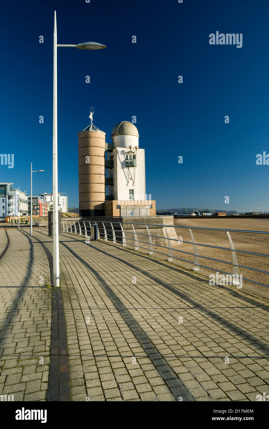 observatory tower maritime quarter swansea south wales Stock Photo