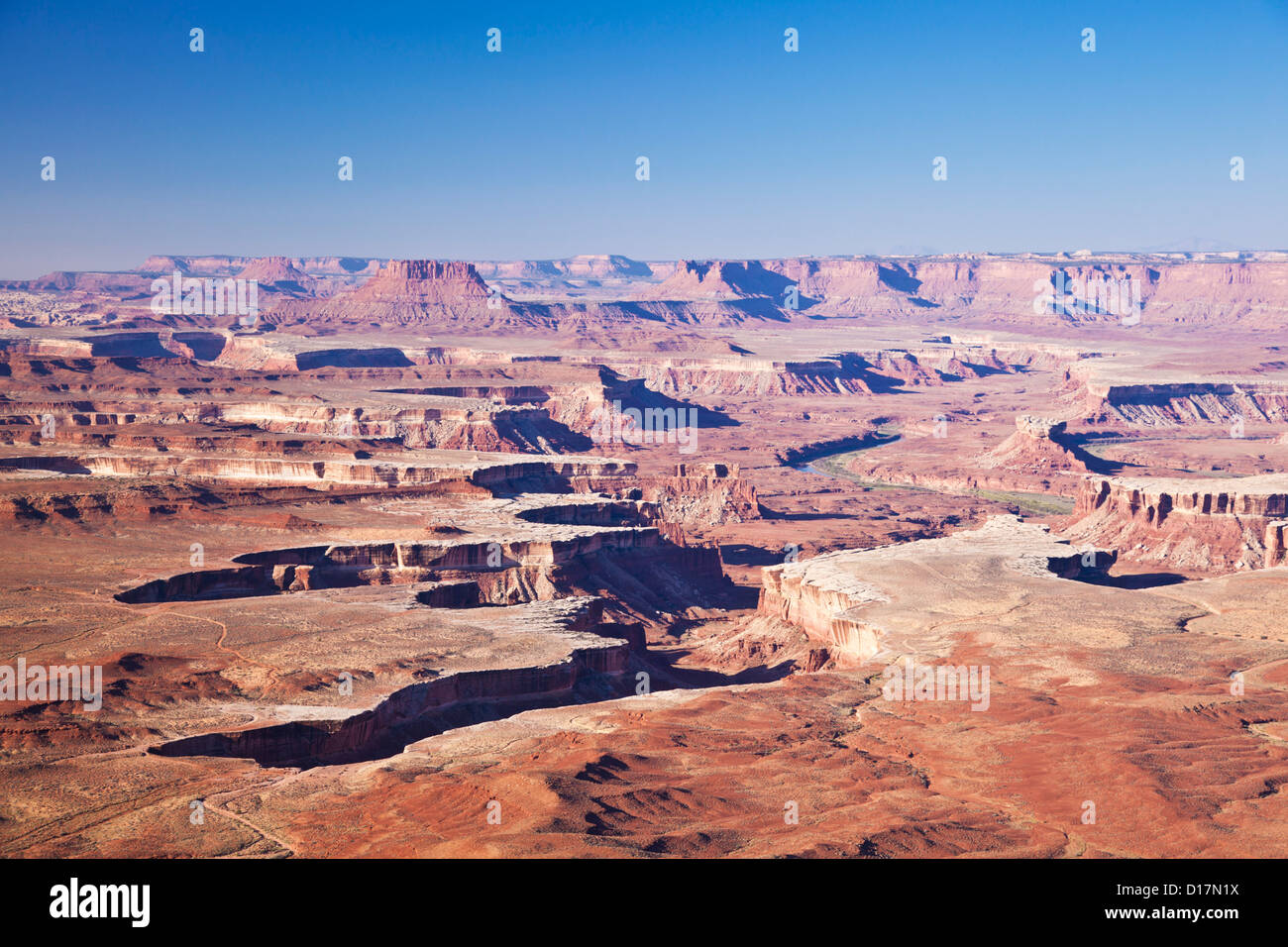 Green river overlook Canyonlands National Park Island in the sky Utah USA United States of America Stock Photo