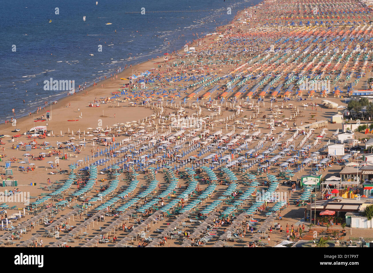 Italy, Emilia Romagna, Rimini,beach Stock Photo - Alamy