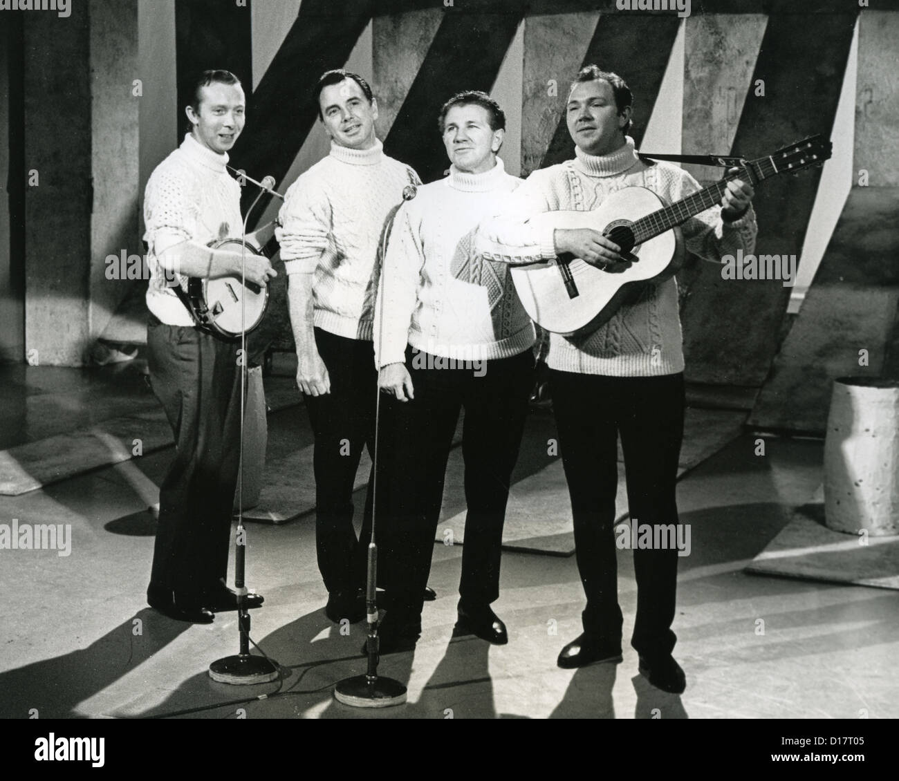 CLANCY BROTHERS  Irish folk group in 1965 Stock Photo