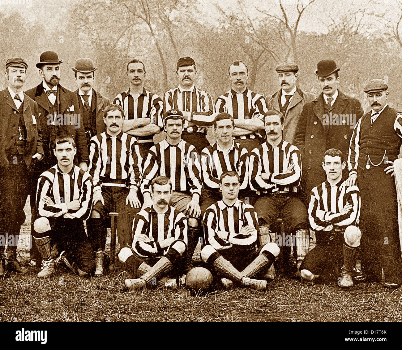 Newcastle United Football Club in 1895 Stock Photo Alamy