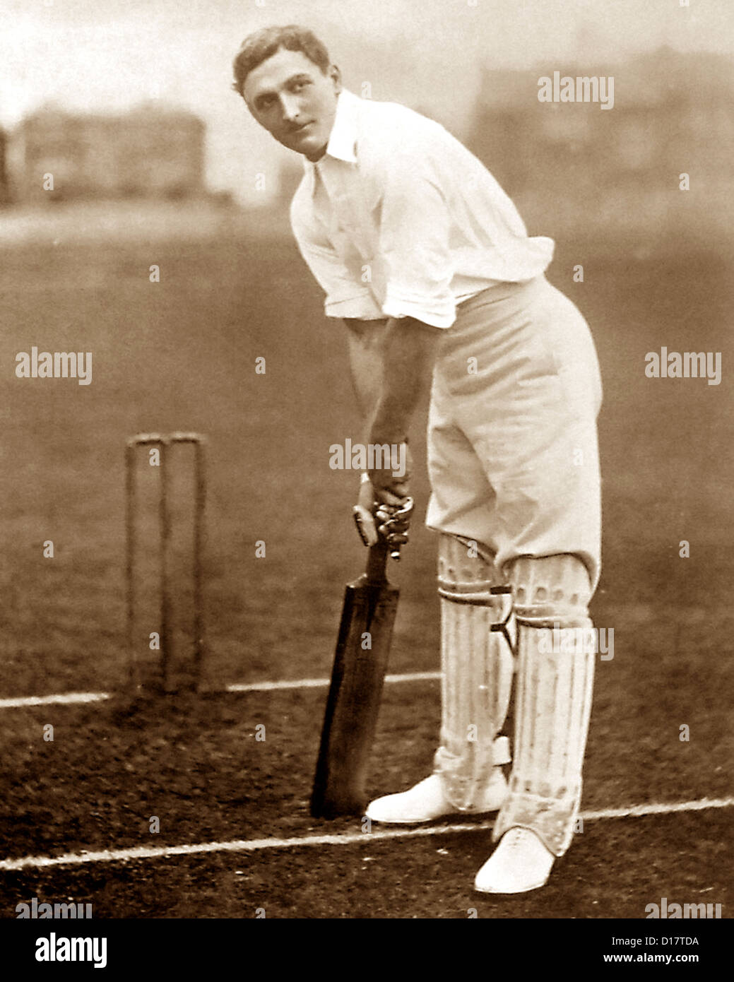 C. B. Fry Victorian Cricketer Stock Photo