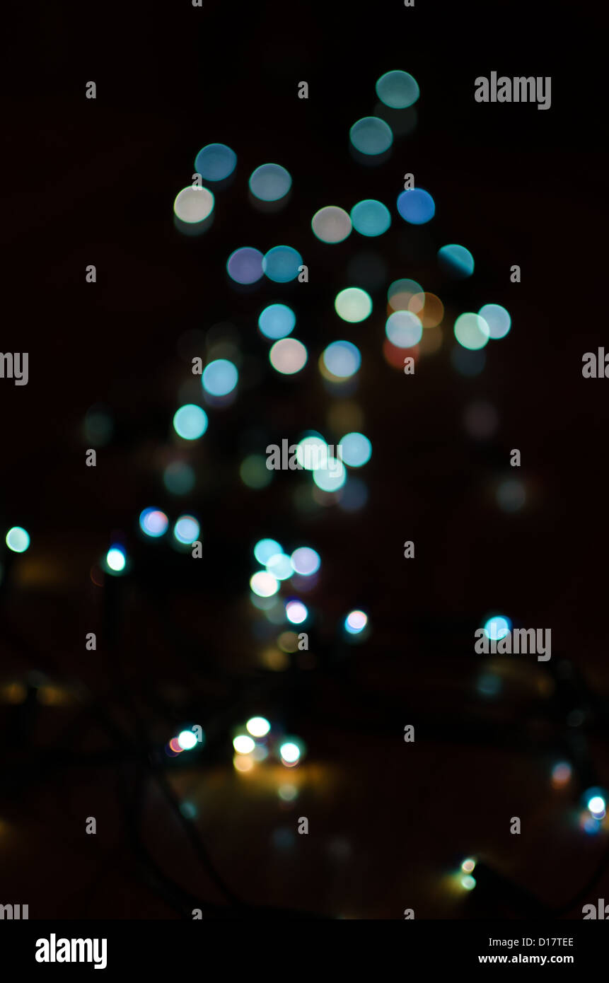 Christmas lights on the floor Stock Photo Alamy