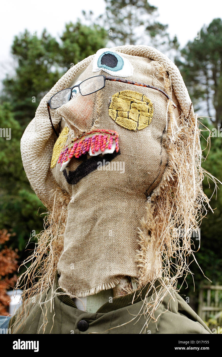 A portrait of a scarecrow. Stock Photo