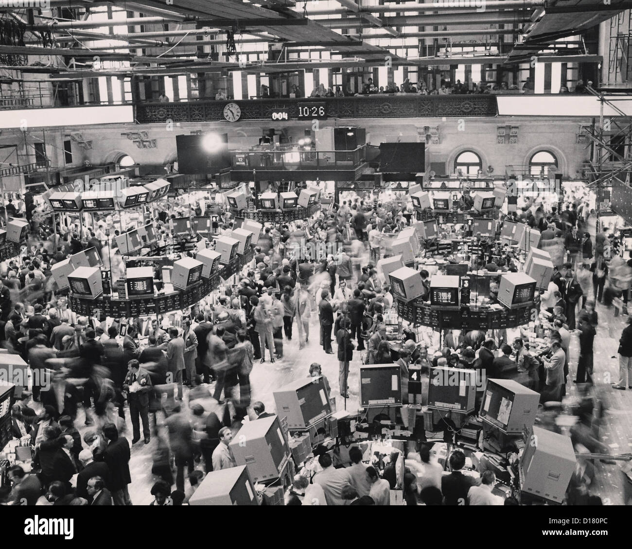 Trading floor, New York Stock Exchange, New York City Stock Photo