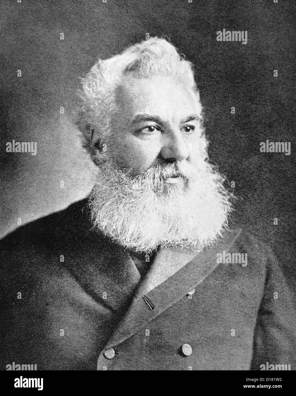 Alexander Graham Bell, telephone inventor Stock Photo