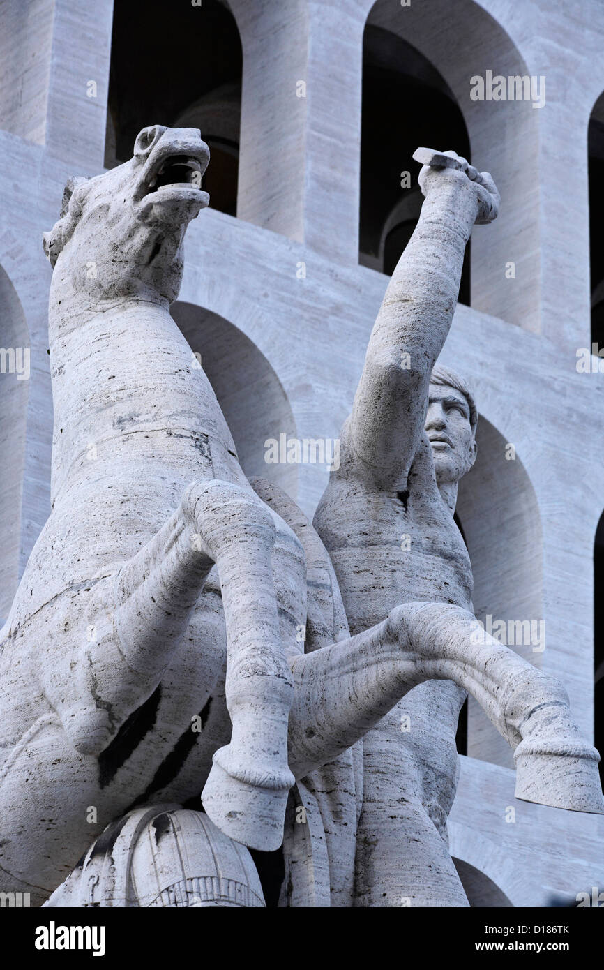 Benito Mussolini Â€“ An Equestrian Statue Carrying The