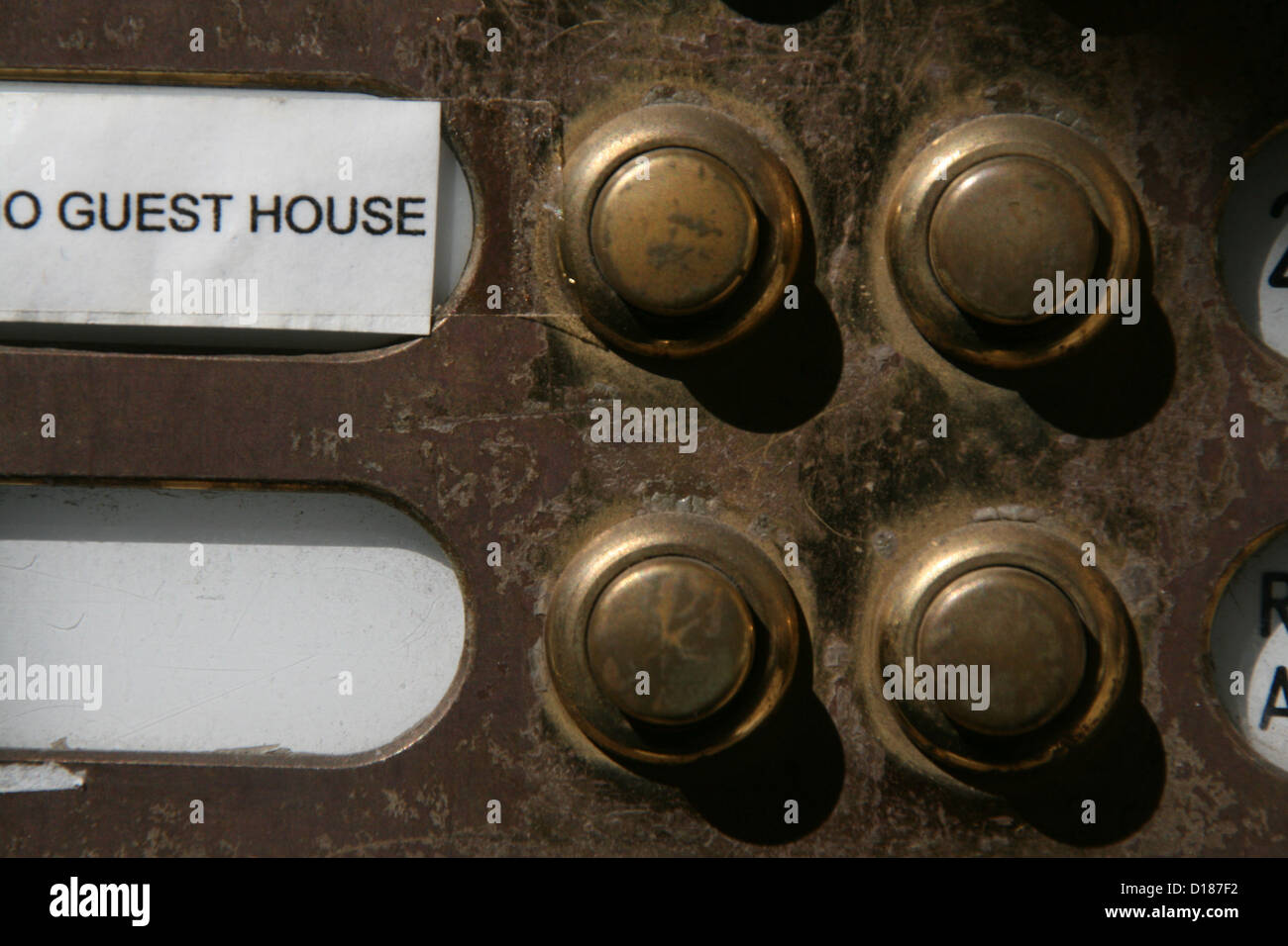 Brass door bell hi-res stock photography and images - Alamy