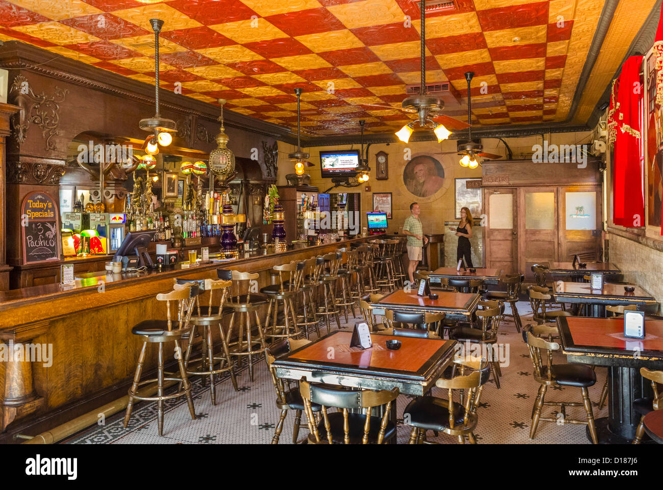 Palace Saloon on Centre Street in downtown Fernandina Beach, Amelia Island, Florida, USA Stock Photo