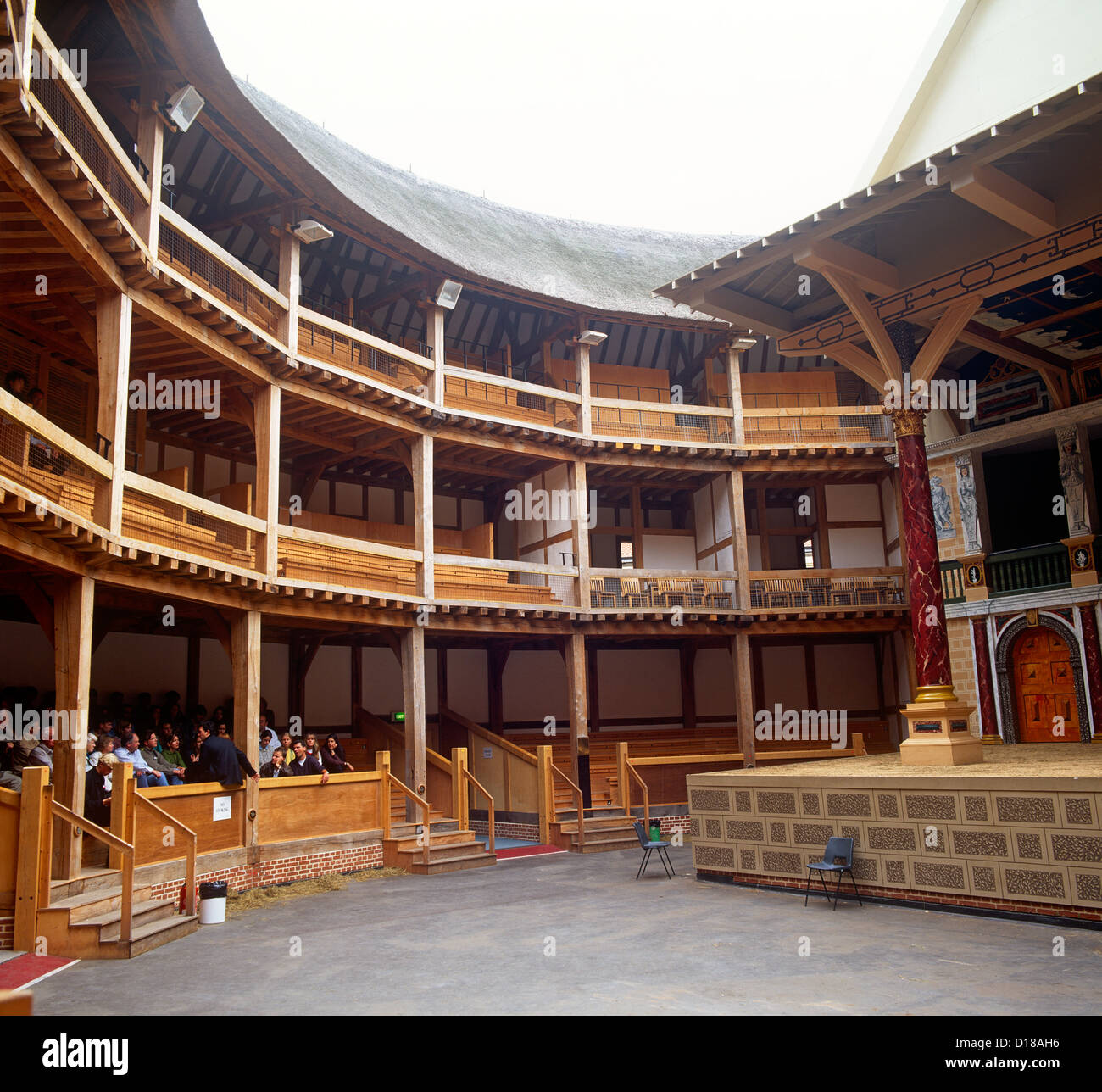 The Globe Theatre London UK Stock Photo