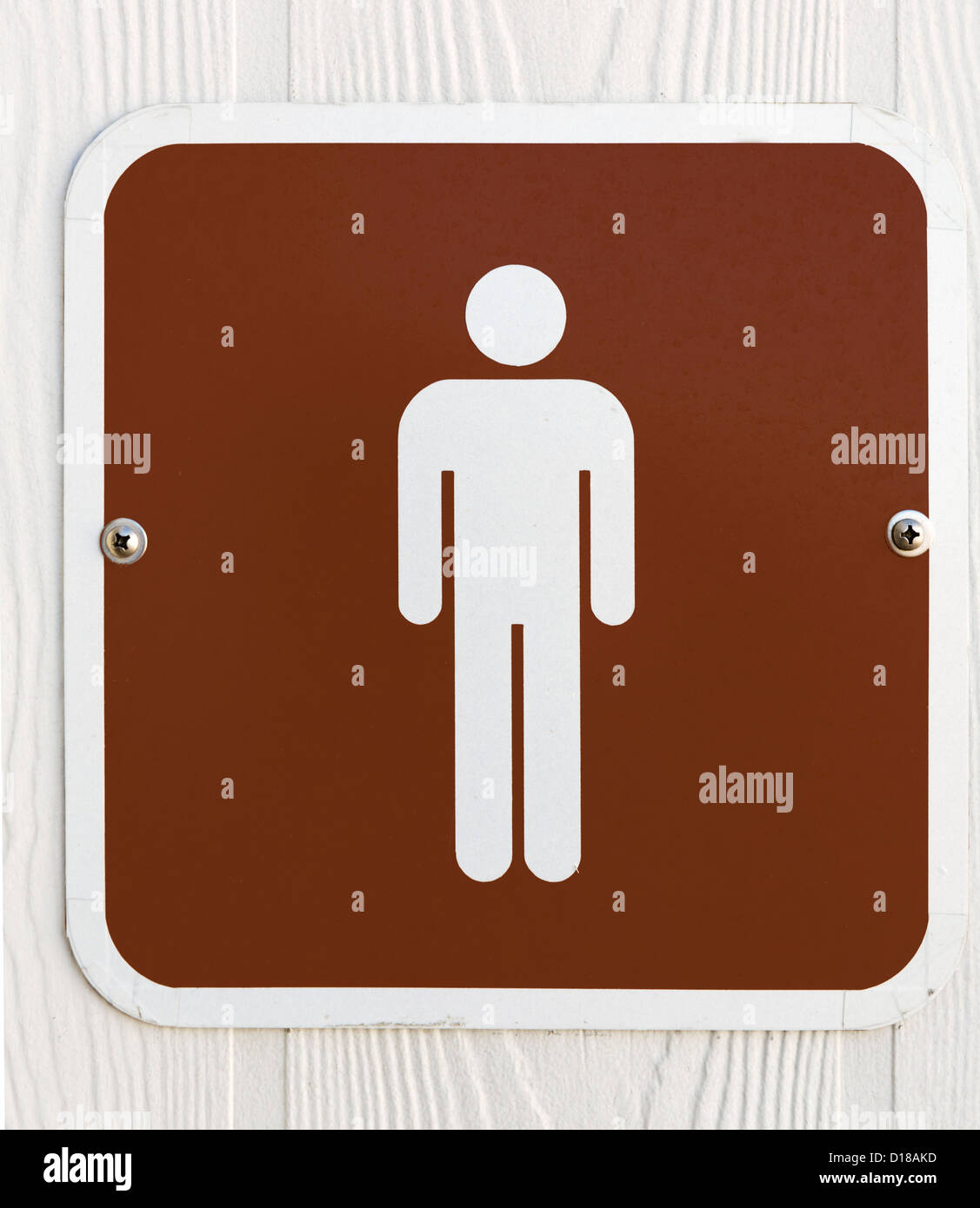 Mens rest room sign, USA Stock Photo