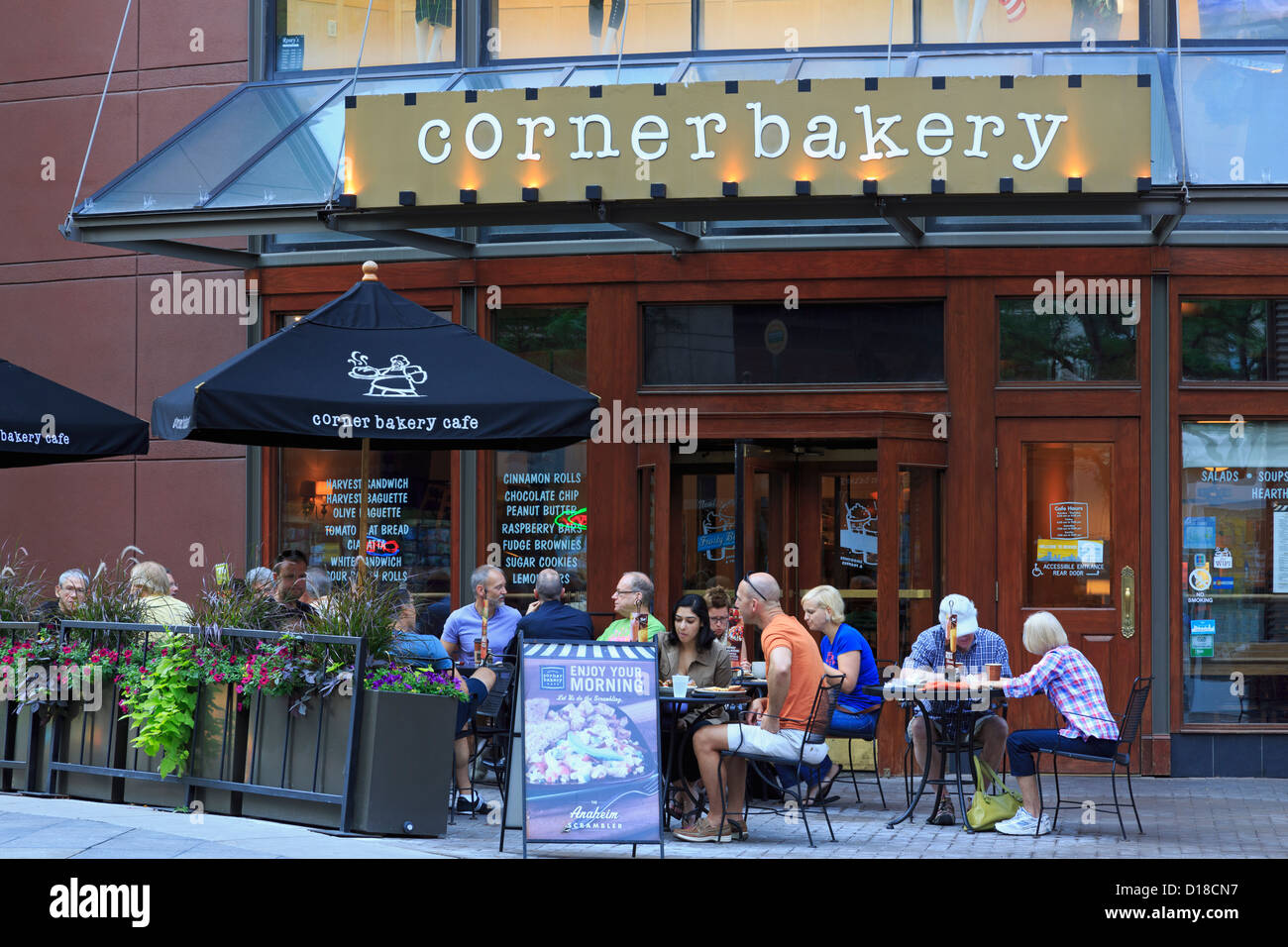 Corner Bakery on 16th Street Mall,Denver,Colorado,USA Stock Photo Alamy
