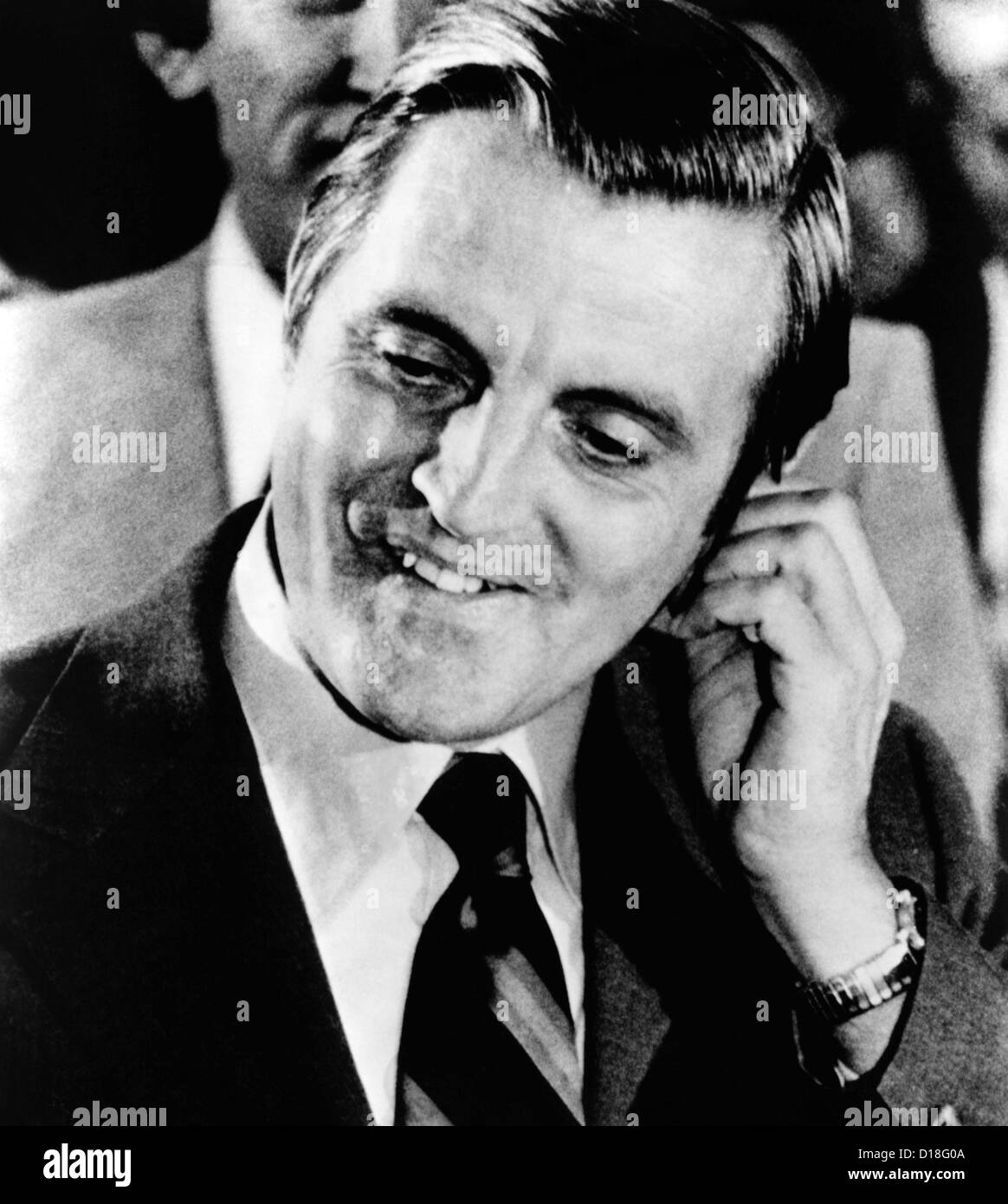Senator Walter Mondale during the 1976 Presidential campaign when he ran for Vice President with Georgia Governor Jimmy Carter. Stock Photo