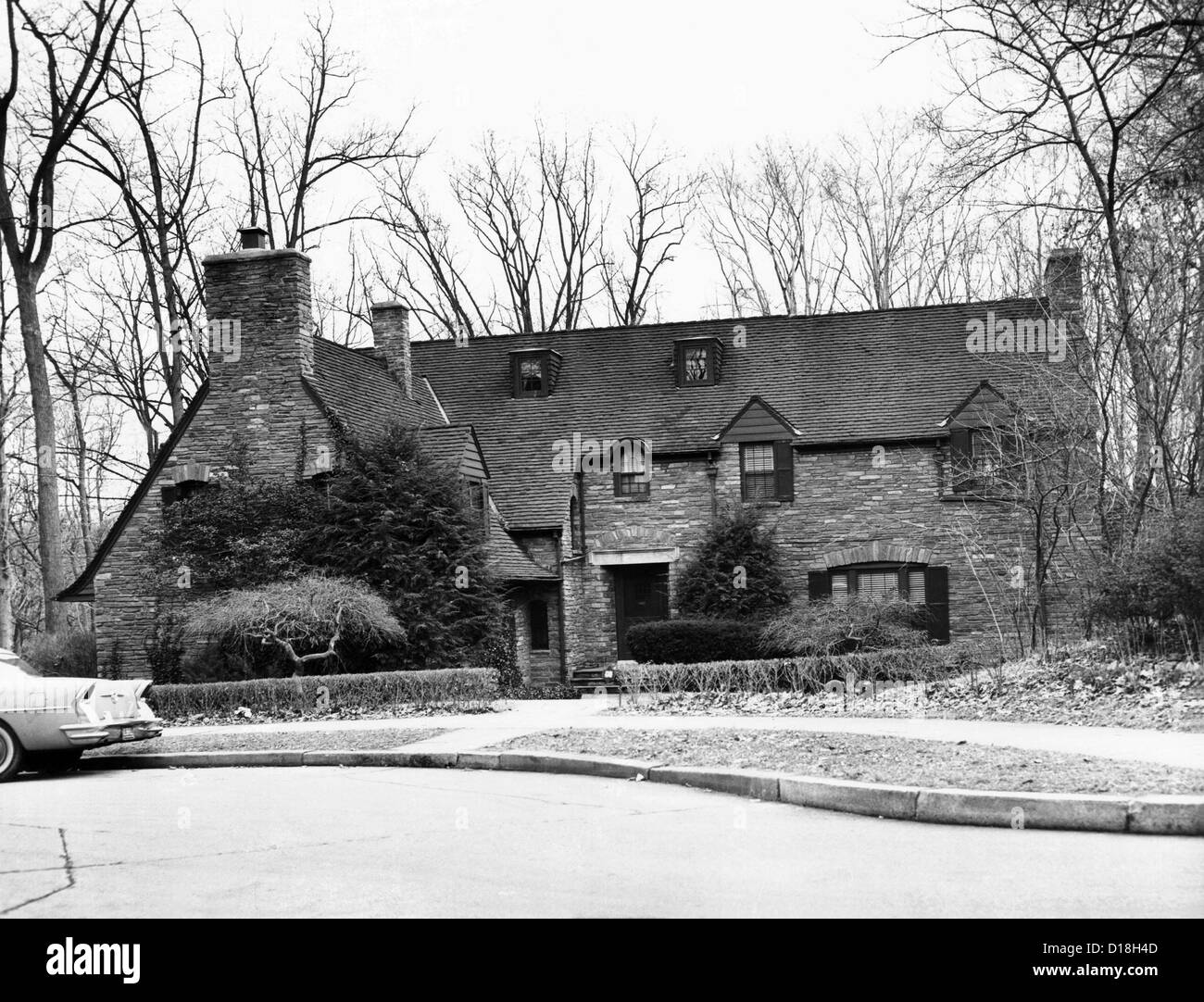 Vice President Richard Nixon's new house in NW Washington, DC. He