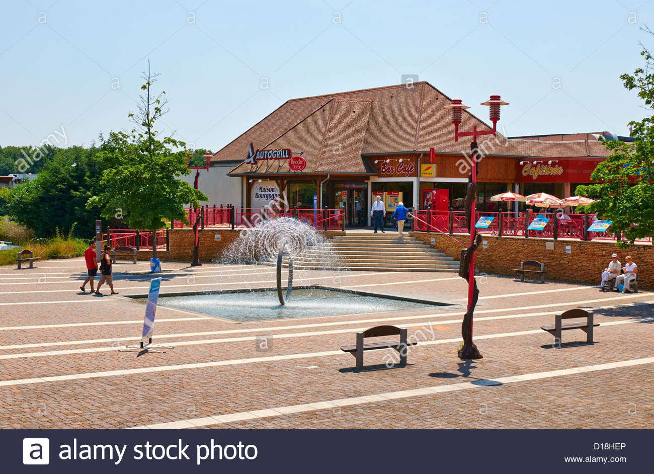 Fountain Aire De Beaune Tailly Brioche Doree Autogrill