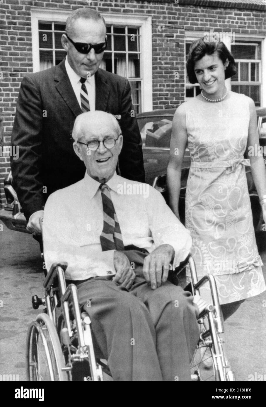 Joseph P Kennedy On Aug 31 1964 Kennedy Family Patriarch Visited His Son Sen Edward Kennedy Who Is Recovering From A Stock Photo Alamy