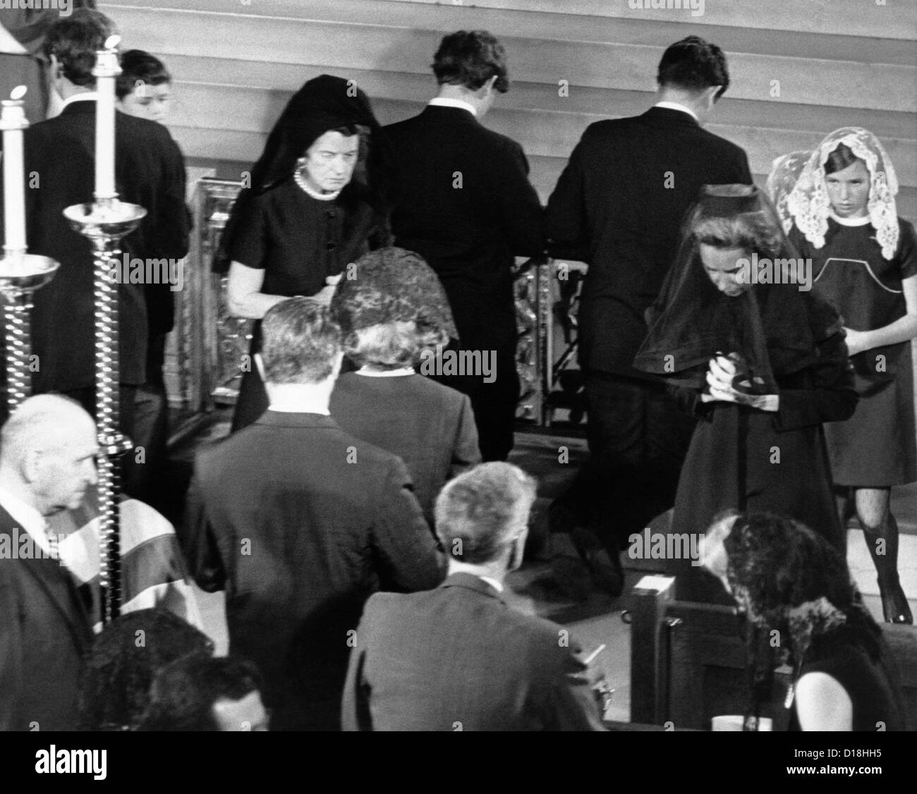 Robert Kennedy's funeral. Rose and Ethel Kennedy (Robert Kennedy's ...