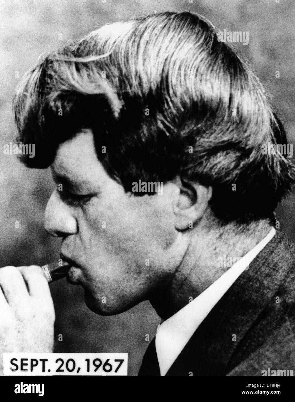 robert kennedy tobacco Senator Robert Kennedy sporting stylishly longer hair in April 1967. (CSU  ALPHA 1042) CSU Archives/Everett Collection Stock Photo