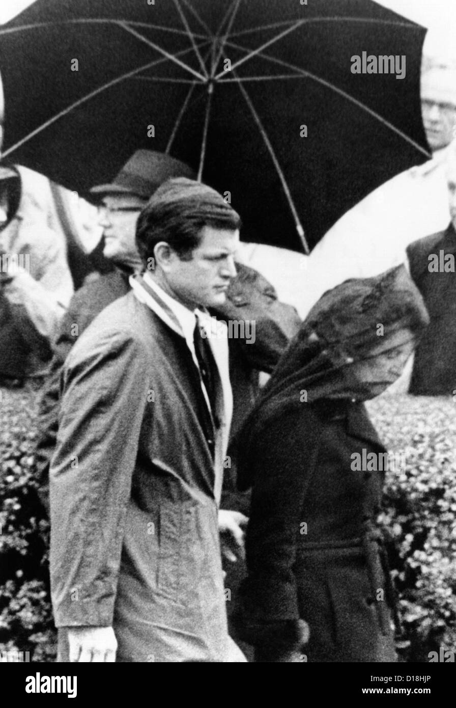 Joseph P. Kennedy funeral. Rose Kennedy leaving St. Francis Xavier Church  in Hyannis following private funeral service for her Stock Photo - Alamy