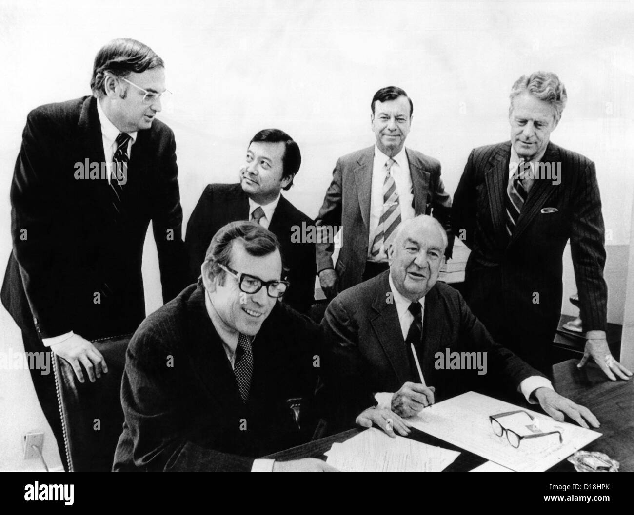 Senate Watergate Committee. Members the committee to investigate the