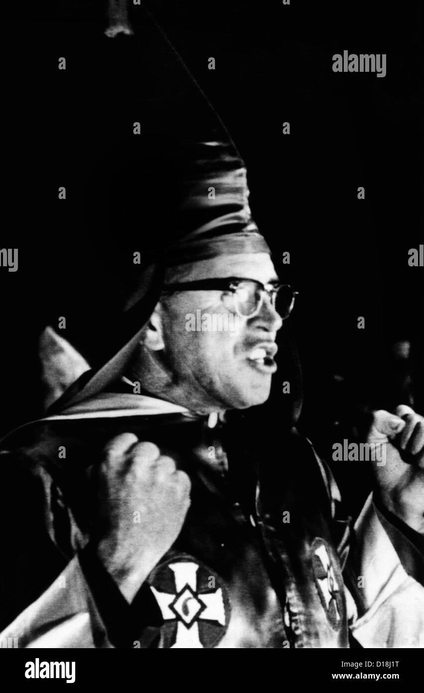 Alvin Horn, Grand Wizard of the Alabama Ku Klux Klan, at a Klan meeting in Montgomery. Nov. 1956. (CSU ALPHA 1179) CSU Stock Photo