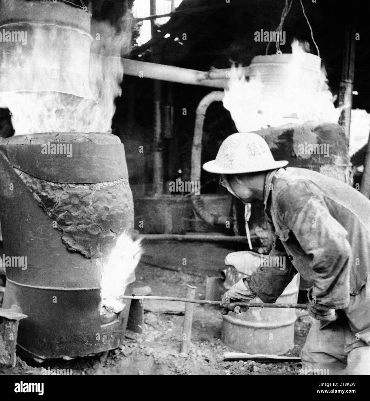 Backyard Furnace In China During The Disastrous Great Leap Forward The Government Encouraged Peasants To Make Small Stock Photo Alamy