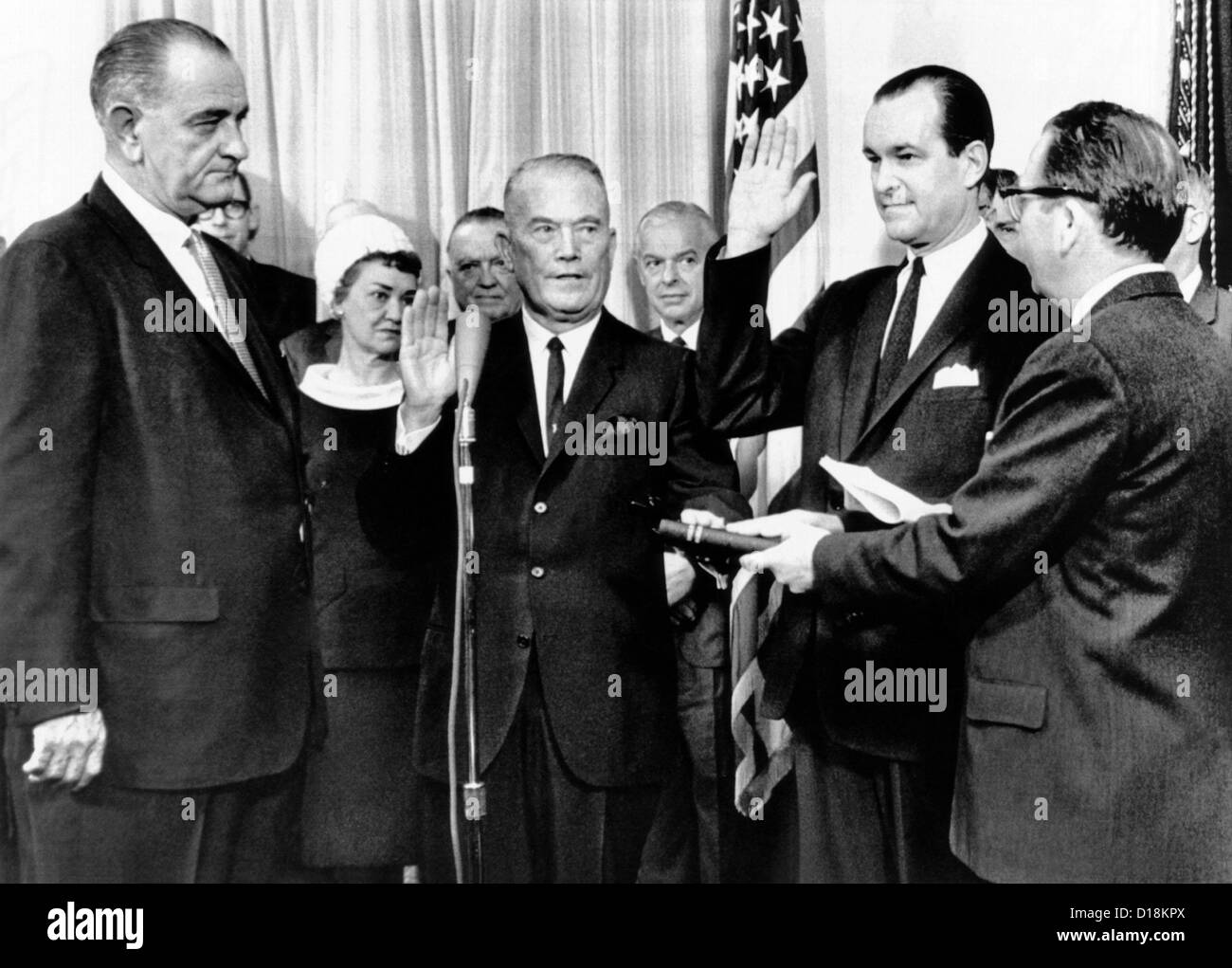 Vice Admiral W. F. Raborn is sworn in as CIA Director, and Richard ...