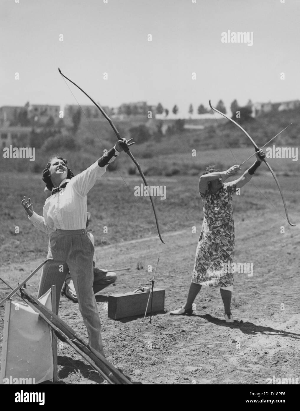 Female archers Stock Photo