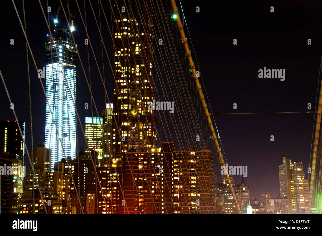 View of the Freedom Tower, Ground Zero, New York City, USA Stock Photo