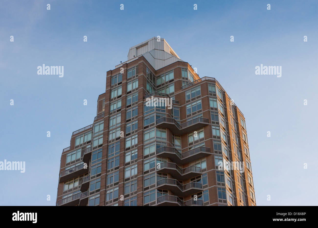 Skyscrapers and rooftops on the Upper East side Manhattan, New York
