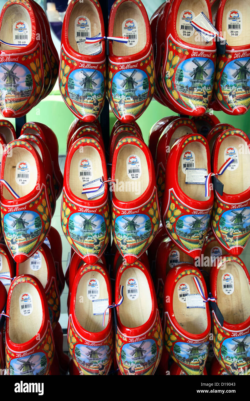 Dutch wooden shoes (clogs), Keukenhof Gardens, near Lisse, Netherlands