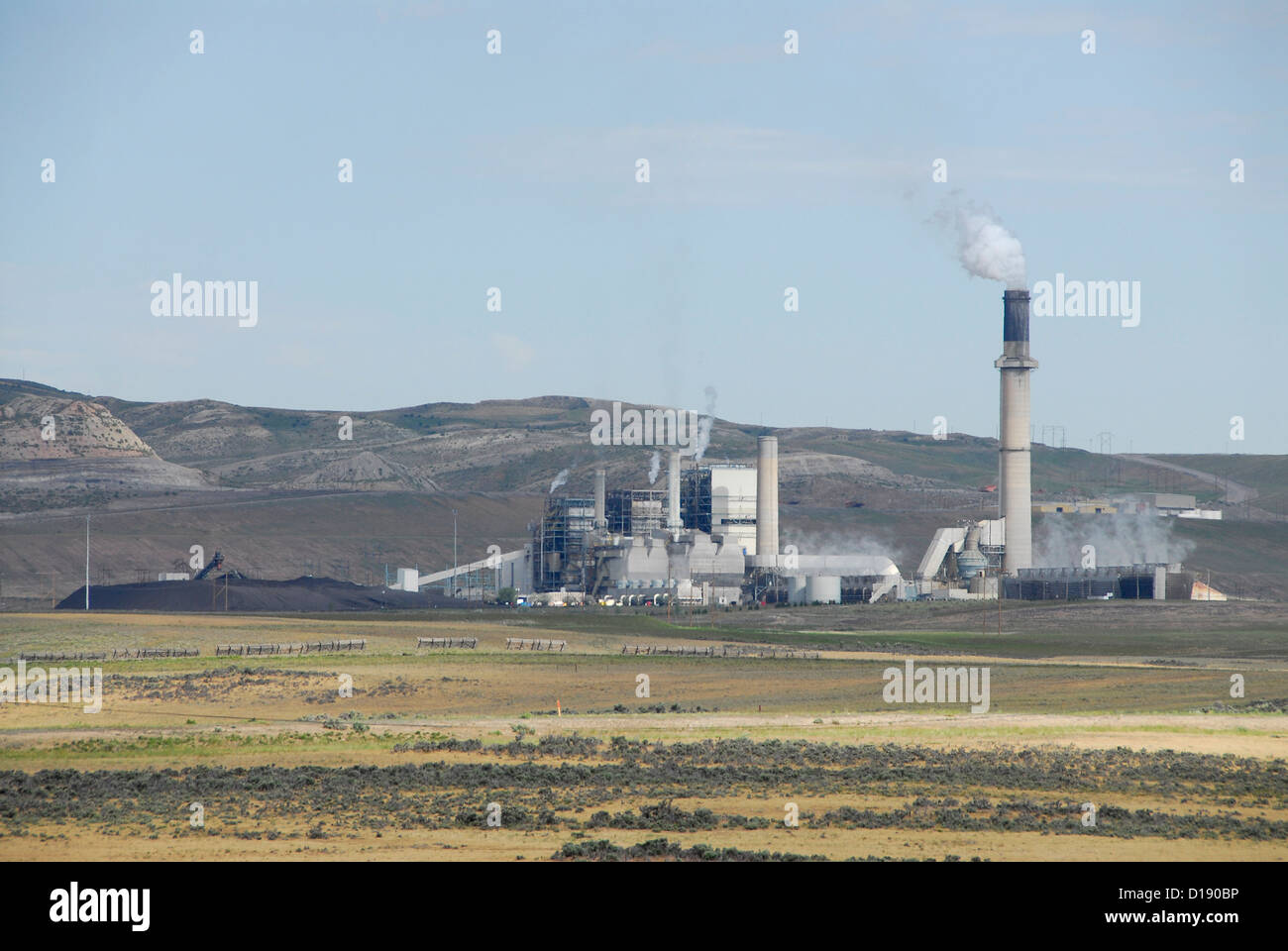 Elkol coal plant in Wyoming. Stock Photo