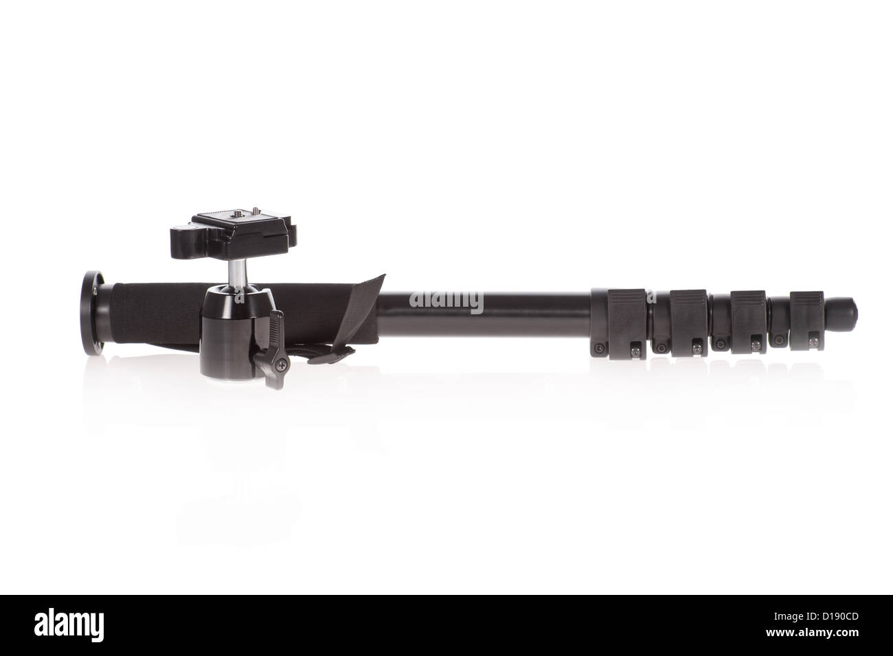 Professional monopod with ballhead isolated on white background Stock Photo Alamy