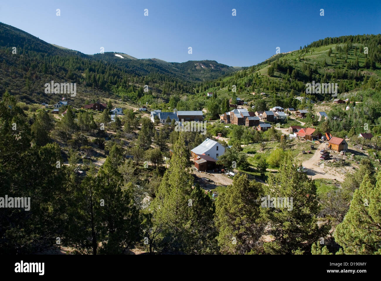 The historic mining town of Silver City, Idaho Stock Photo Alamy