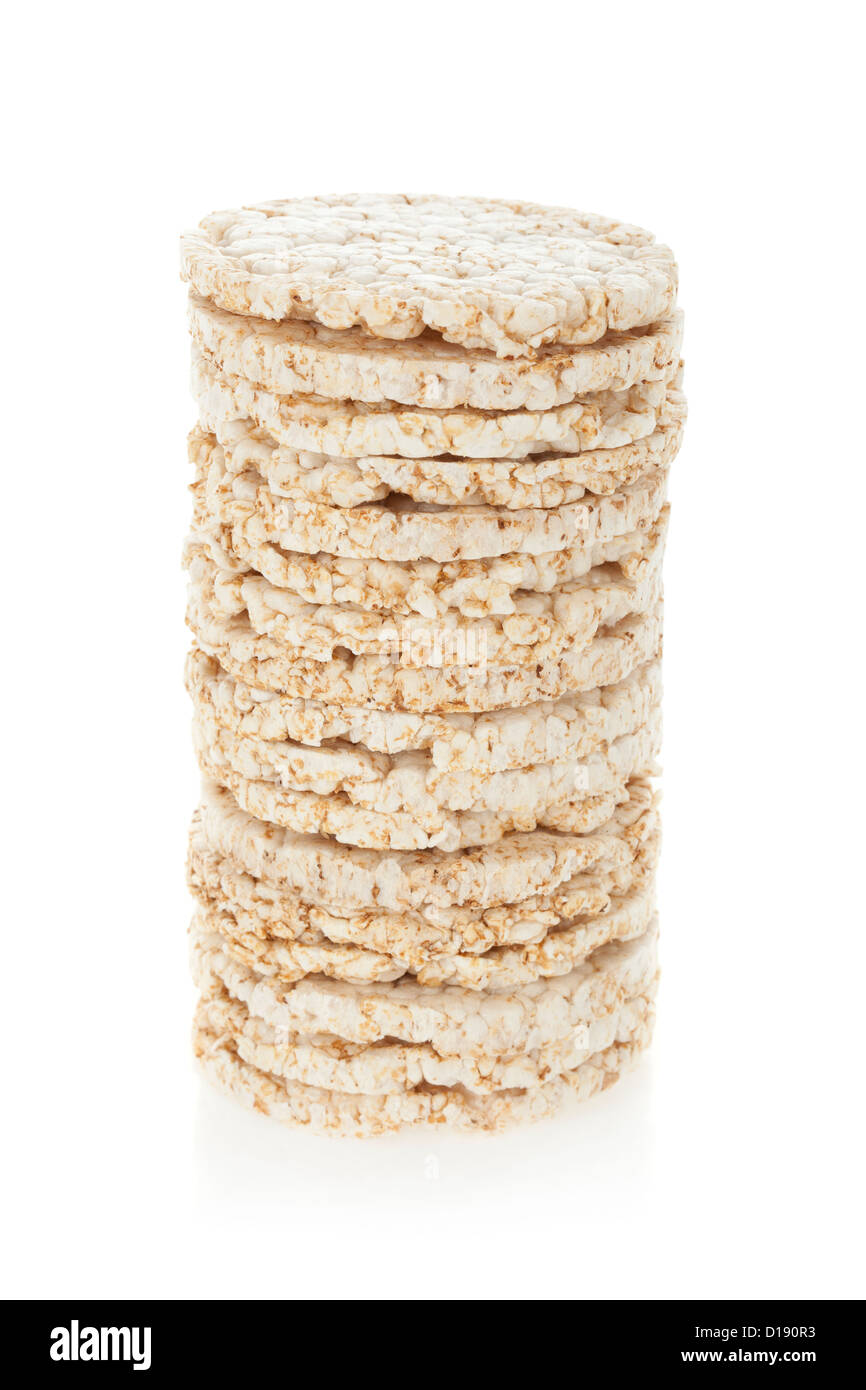 Puffed rice biscuit cake diet cut out hires stock photography and