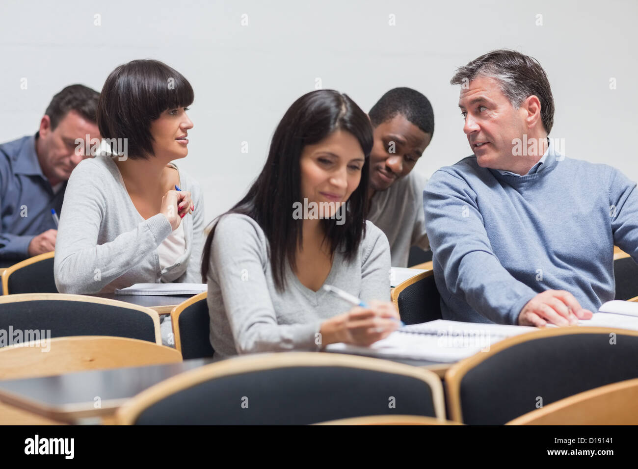 Students Talking In Lecture Stock Photo Alamy Students Talking In Lecture Stock Photo Alamy