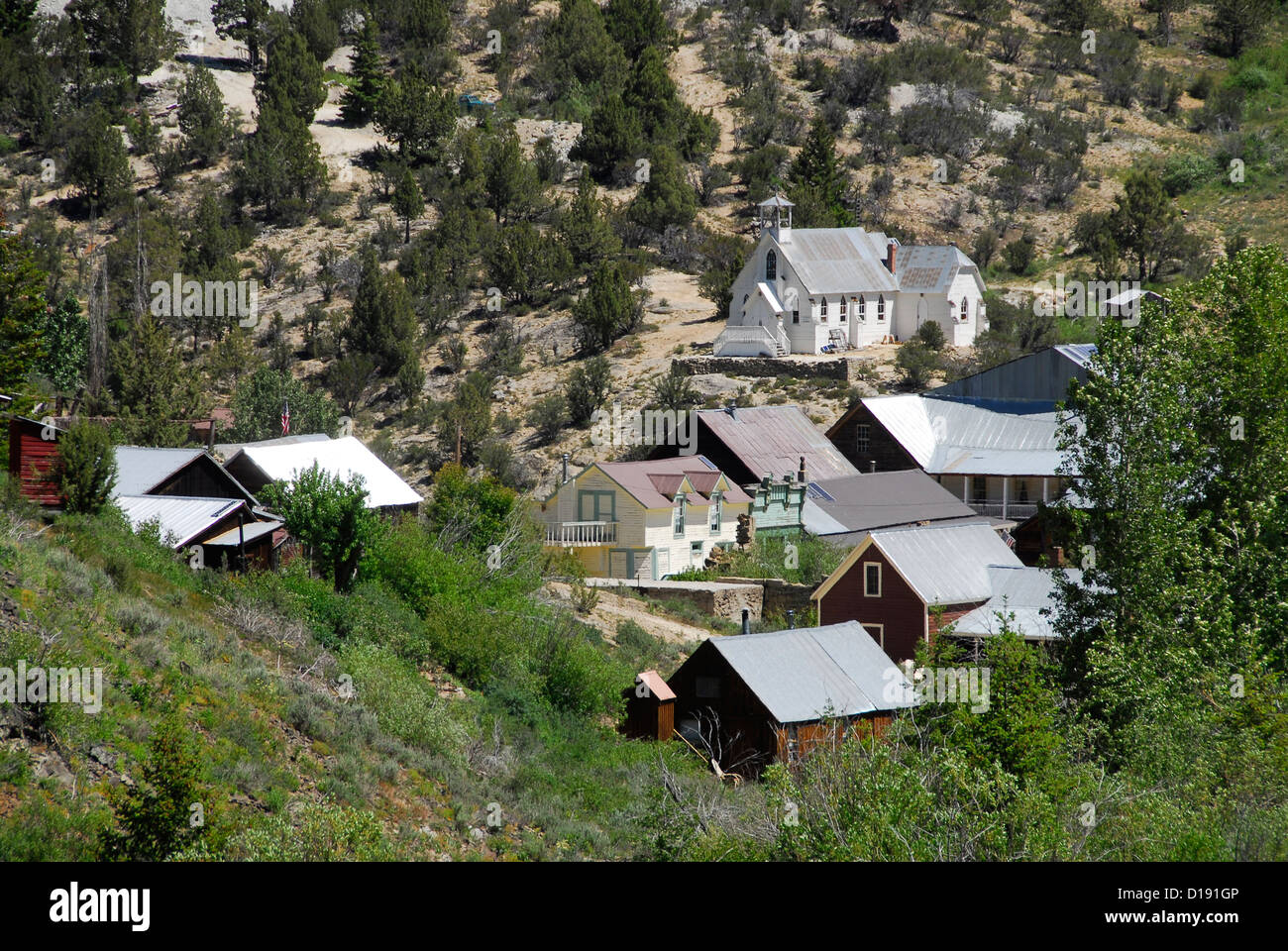 The historic mining town of Silver City, Idaho Stock Photo Alamy