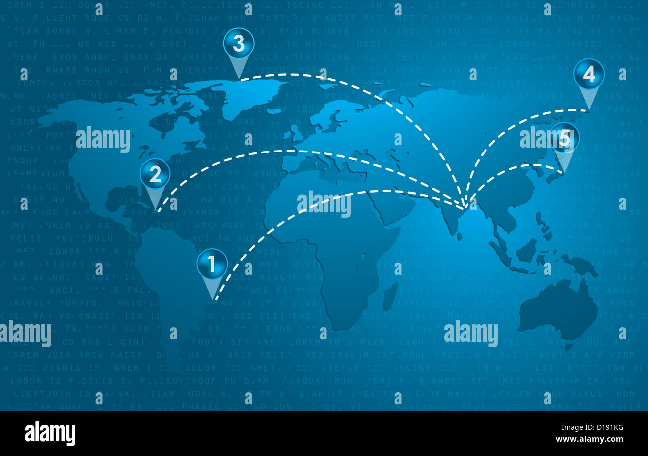 special blue vector map icon with pin pointer Stock Photo - Alamy