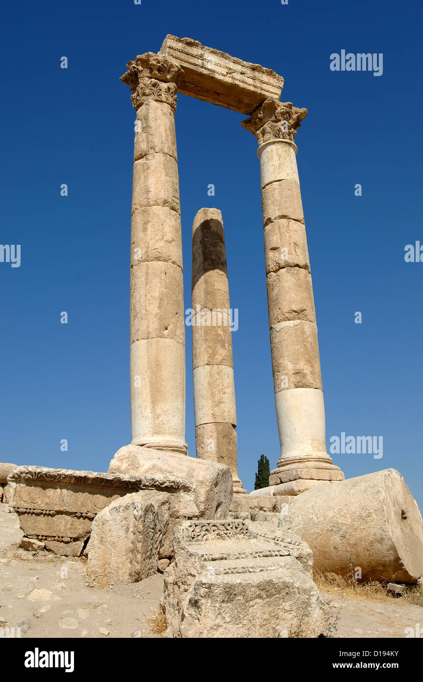 Amman the Citadel Stock Photo