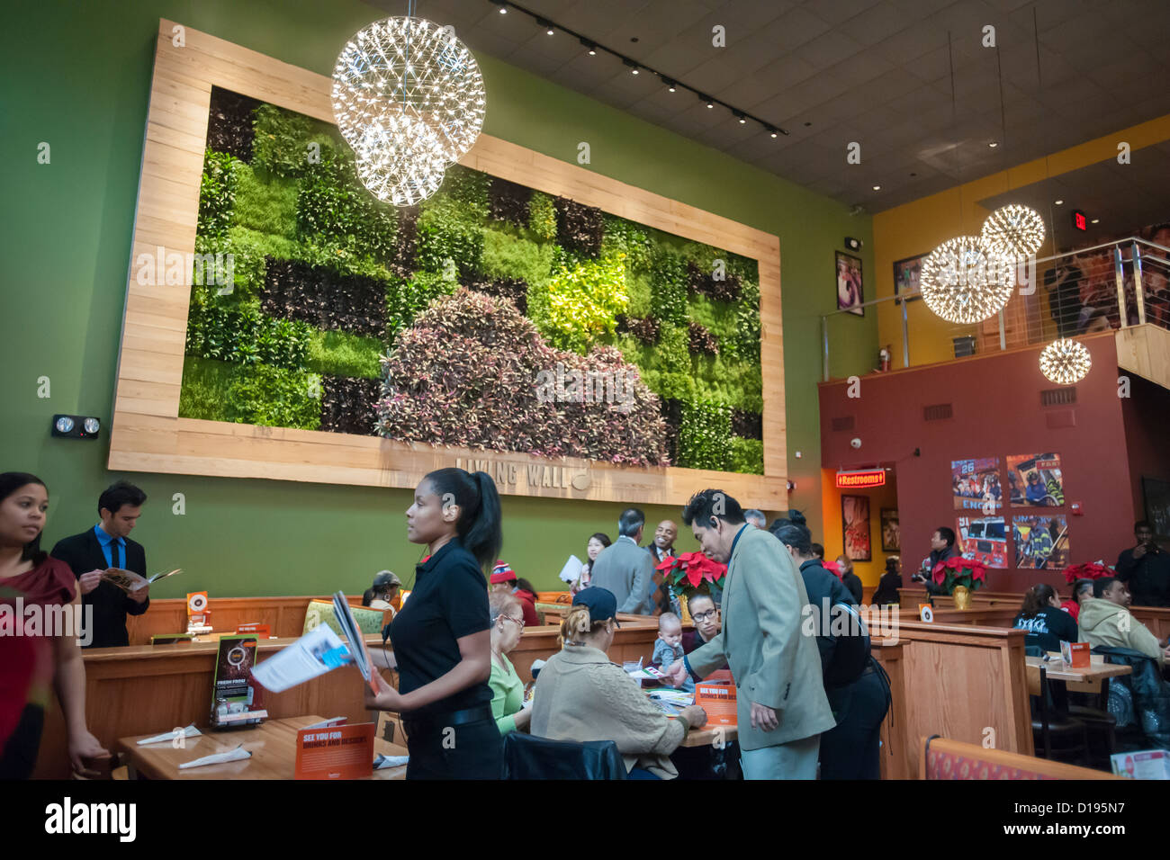 The grand opening of the new Applebee's casual dining restaurant in the