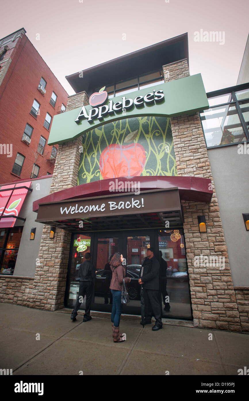 The grand opening of the new Applebee's casual dining restaurant in the
