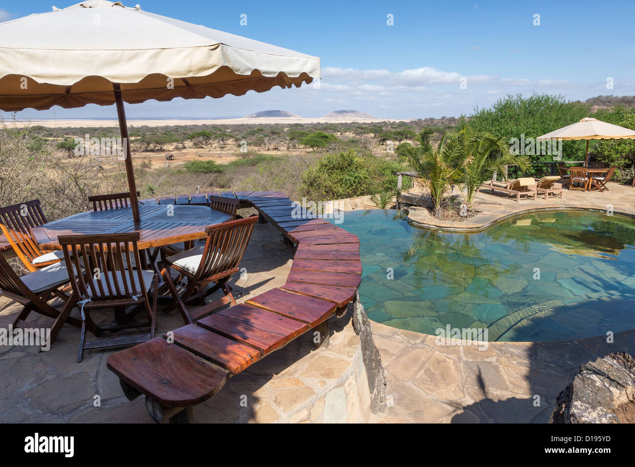 Ol Donyo Wuas lodge, Chyulu Hills, Kenya, October 2012 Stock Photo