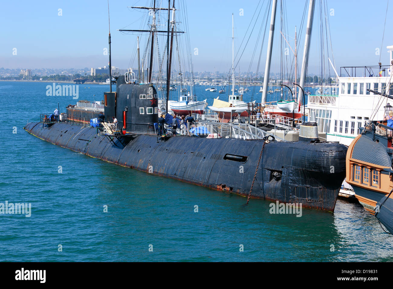 Soviet B39 Submarine at the maritime museum of San Diego, California